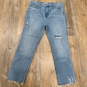 Madewell Women's Straight Leg Jeans - Light Blue
